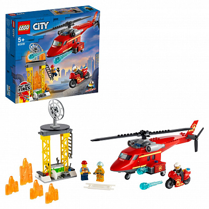 Фото 60281 Констр-р LEGO City Спасательный пожарный вертолёт