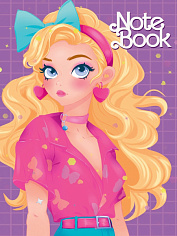 MyArt. БЛОКНОТ в клетку I love pink. В ободке